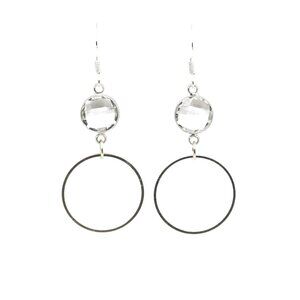 Crystal Circle Earrings
